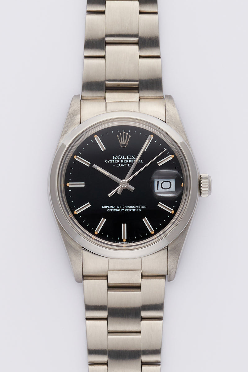 1989 Rolex Oyster Perpetual Date Black Dial 15000