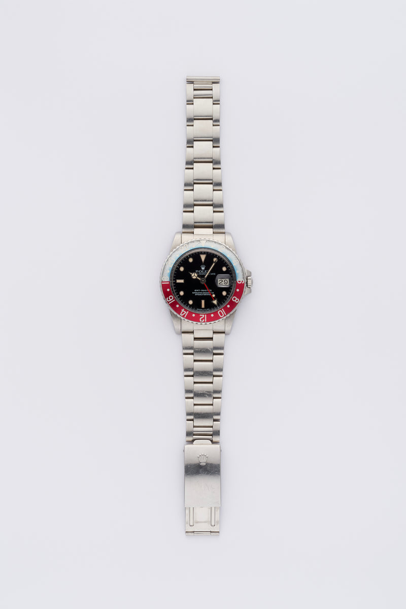 1983 Rolex Oyster Perpetual Date GMT Master Faded Pepsi Bezel 16750