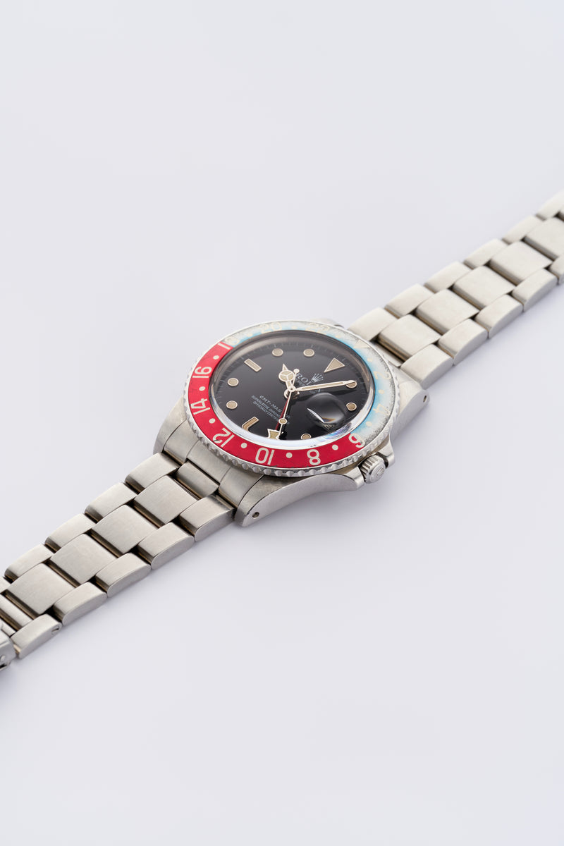 1983 Rolex Oyster Perpetual Date GMT Master Faded Pepsi Bezel 16750