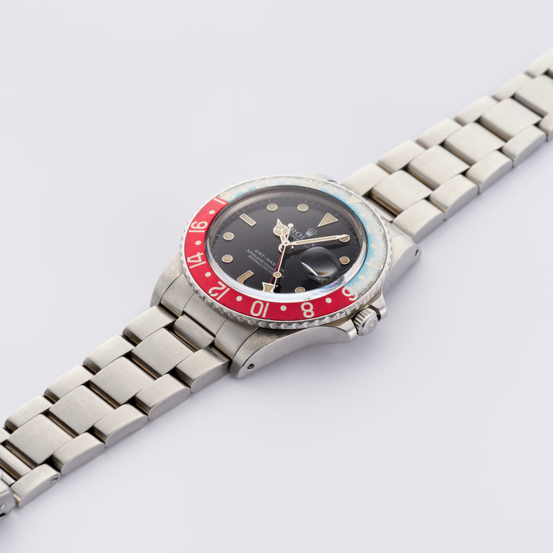 1983 Rolex Oyster Perpetual Date GMT Master Faded Pepsi Bezel 16750