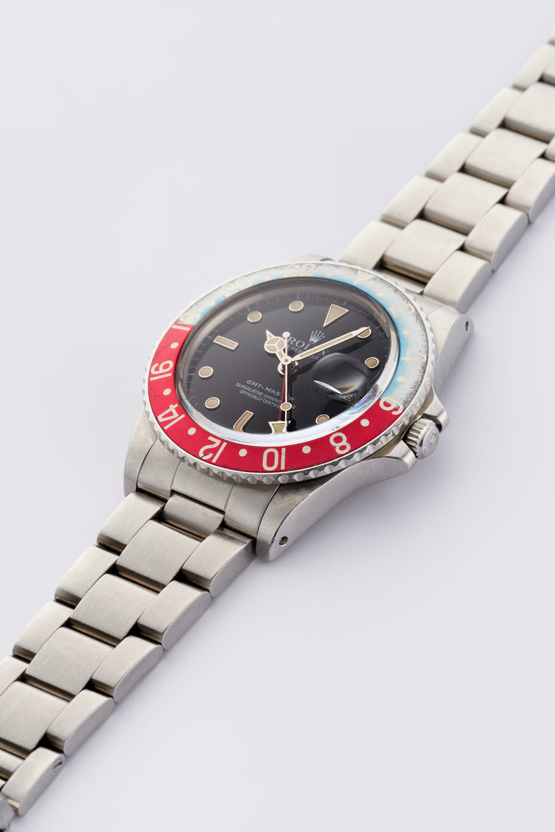 1983 Rolex Oyster Perpetual Date GMT Master Faded Pepsi Bezel 16750