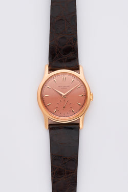 1953 Patek Philippe Calatrava 18k Rose Gold Salmon Dial 2450 with Extract from the Archives