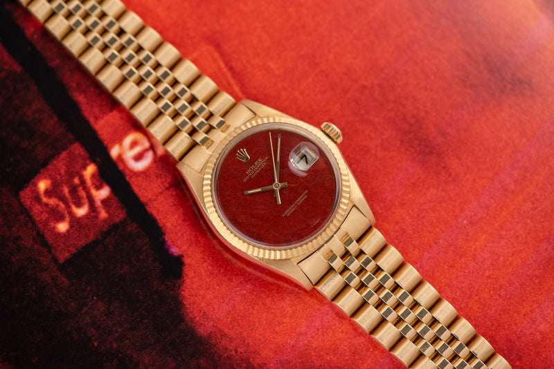 1971 Rolex Oyster Perpetual Datejust "Red Jasper" Dial 1601