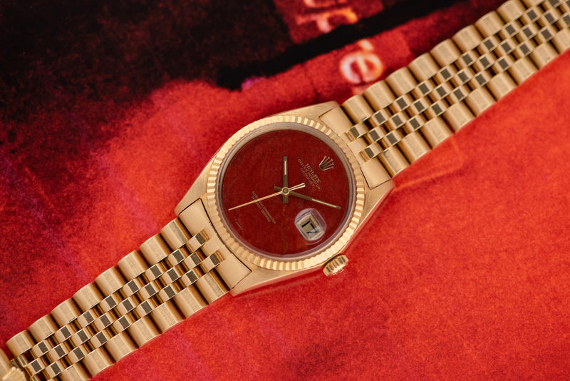 1971 Rolex Oyster Perpetual Datejust "Red Jasper" Dial 1601