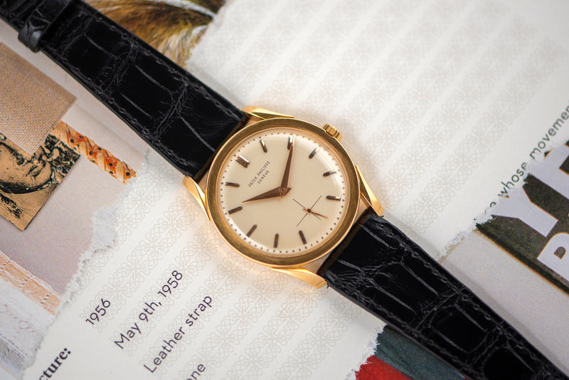 1956 Patek Philippe Calatrava 18k Rose Gold 2537 with Extract from the Archives