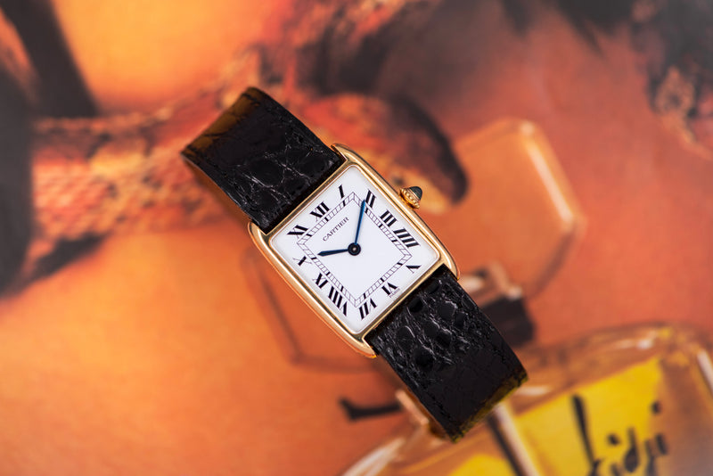 1970s Cartier "Arrondie" aka Alain Delon Paris dial 96041