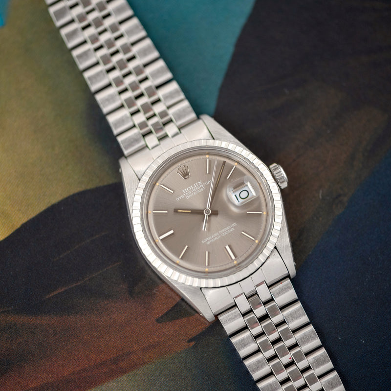 1972 Rolex Datejust Light Grey Ghost Sigma Dial 1603