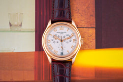 1997 Patek Philippe Annual Calendar 18k Yellow Gold Roman Dial 5035 with Extract from the Archives