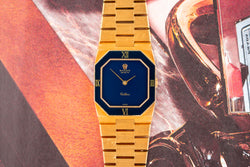 1981 Rolex Cellini 18k Yellow Gold Deep Blue Dial 4353