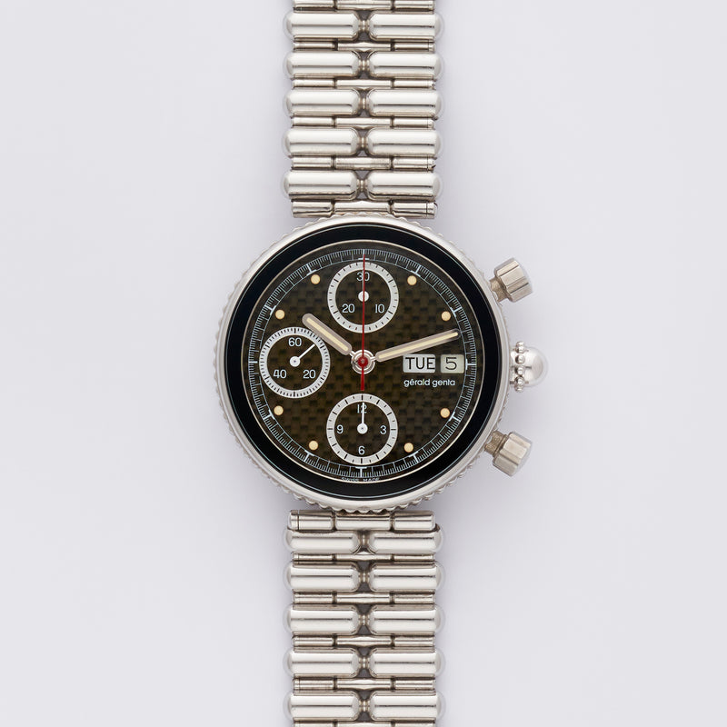 1990s Gérald Genta Gefica Chronograph Tropical Dial 2989/7