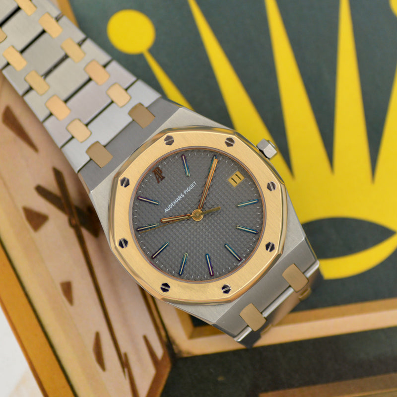 1983 Audemars Piguet Royal Oak Gold/Steel Grey Dial 56023SA with box and paper