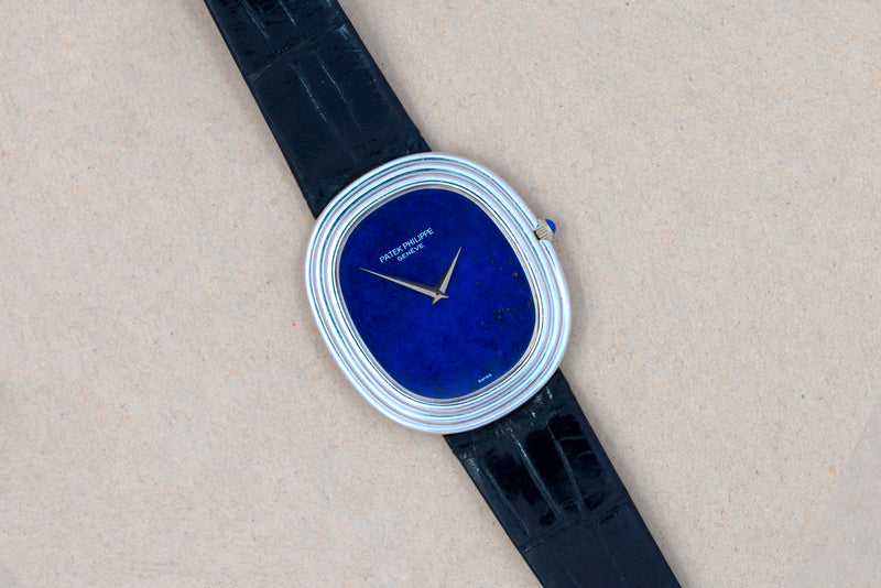 1977 Patek Philippe Ellipse White Gold Lapis Lazuli Dial 3634